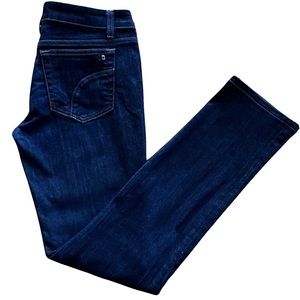 Joes Jeans Cigarette Fit Medium Dark Blue Straight Leg Sz 27 See Measurements